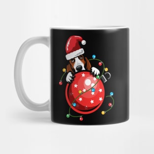 Santa Basset Hound Mug